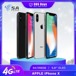 Original iPhone X 4G LTE téléphone portable débloqué 64GB/256GB ROM 5.8 "A11 puce bionique Hexa Core visage ID iphone x téléphone portable