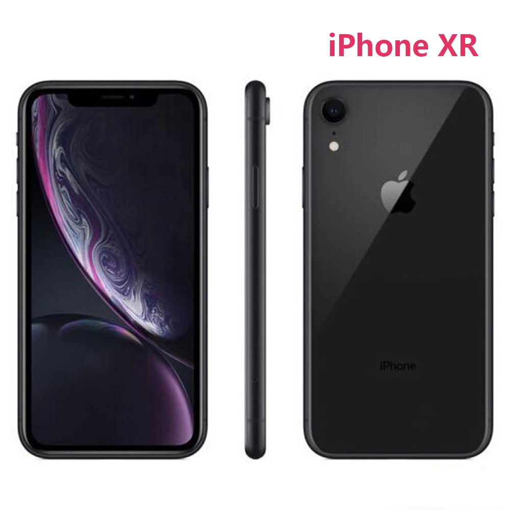 Apple iPhone XR 3G 4G LTE téléphone portable Original débloqué Face ID 6.1 "Retina 3GB RAM 64GB/128GB ROM 12MP IOS téléphone portable