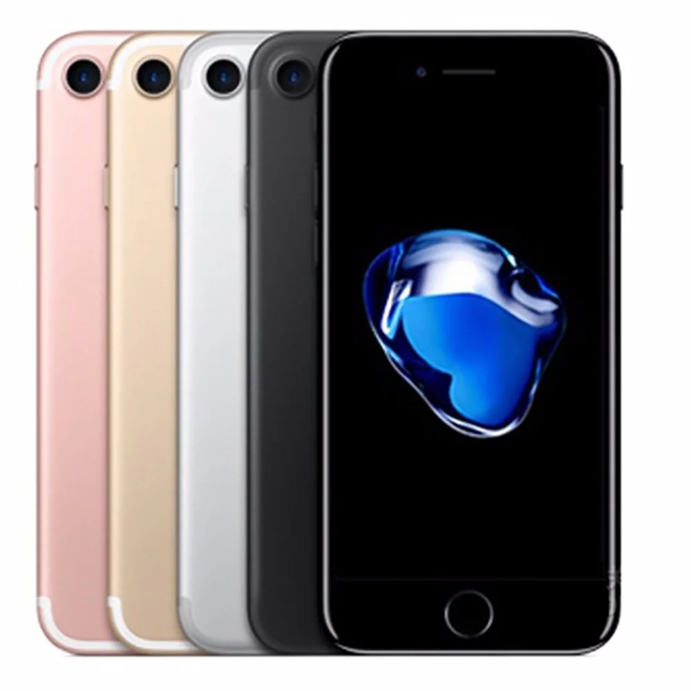 Original Apple iPhone 7 32GB/128GB/256GB ROM 4G LTE téléphone portable 4.7 ''empreintes digitales tactile ID Smartphone débloqué 90% nouveau
